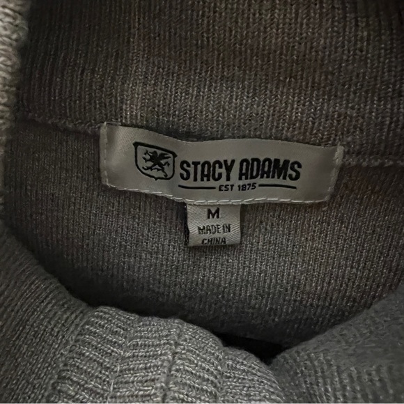 stacy adams jacket grey medium versace style print - Picture 5 of 7